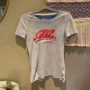 NIKE VINTAGE BLEACHED DYE GRAPHIC COTTON TEE S